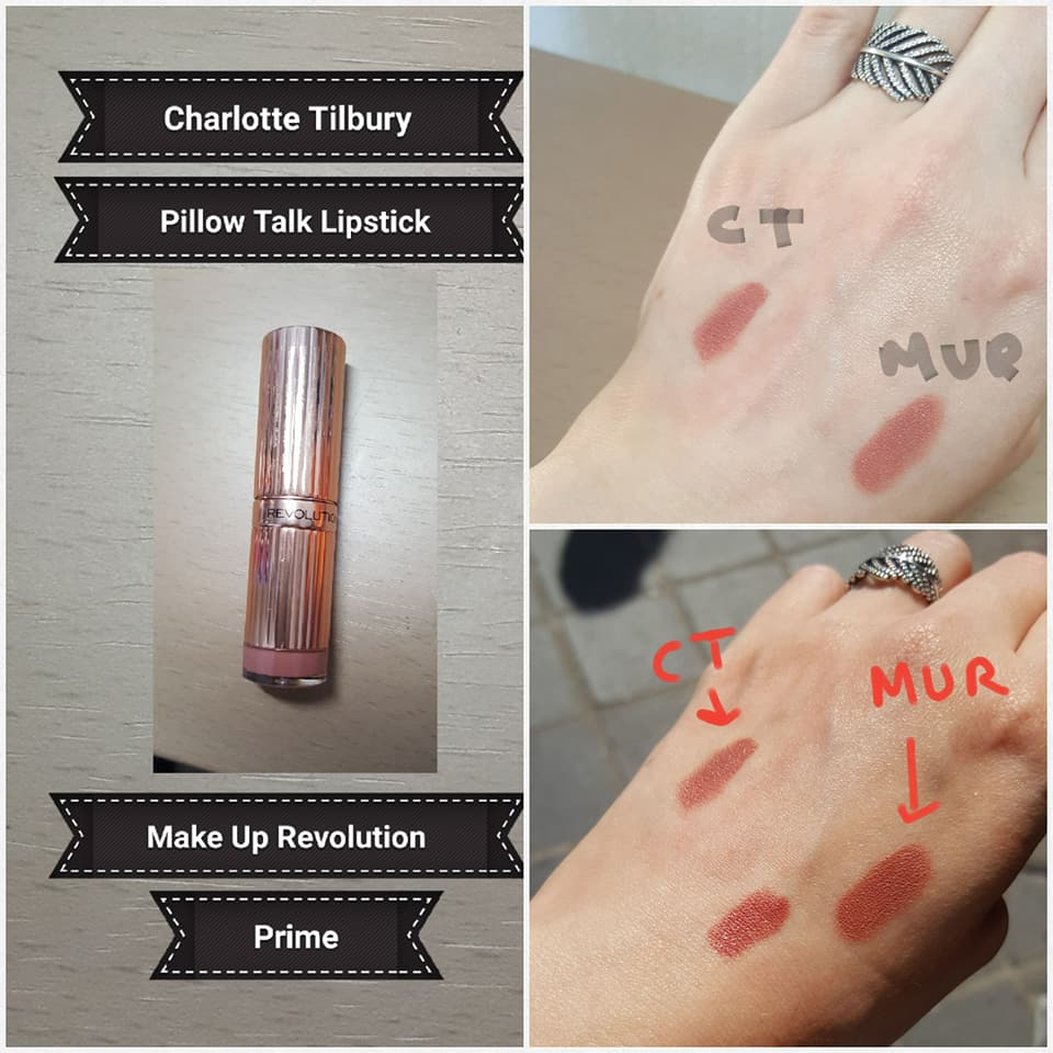 Charlotte Tilbury Pillow Talk Matte Revolution Lipstick Dupes - All In