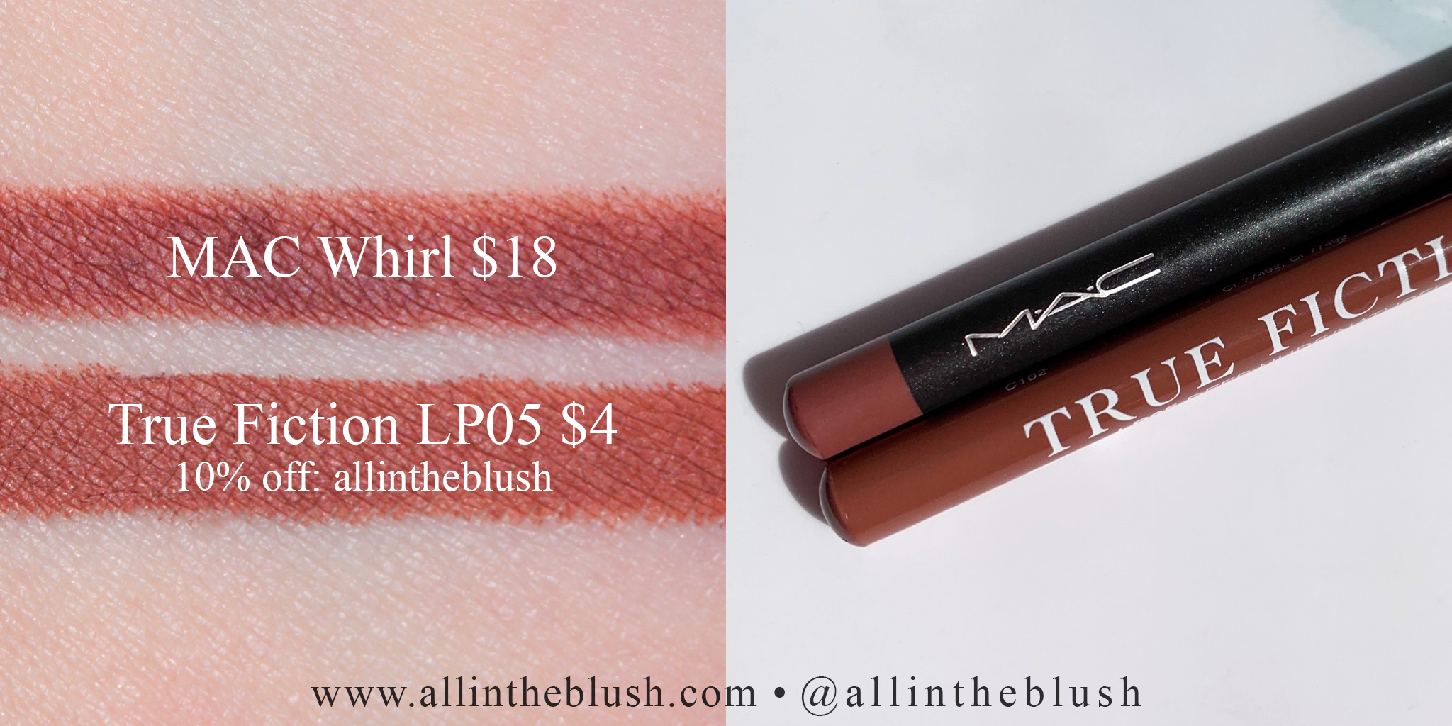 MAC Whirl Lip Pencil Dupes.