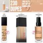 Fenty Beauty 230 Pro Filt'r Soft Matte Longwear Foundation Dupes