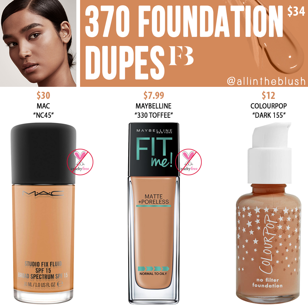 Fenty Beauty 370 Pro Filt’r Soft Matte Longwear Foundation Dupes