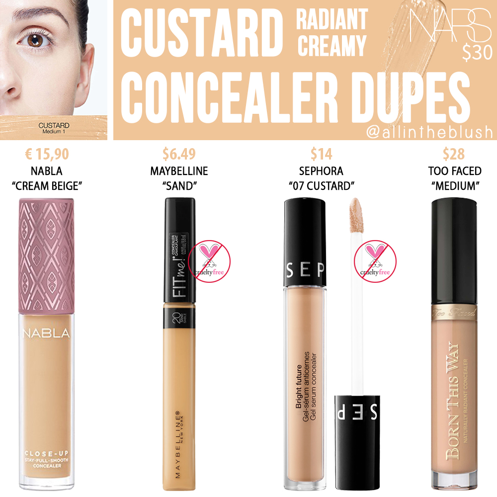 Nars Creamy Concealer Colour Chart