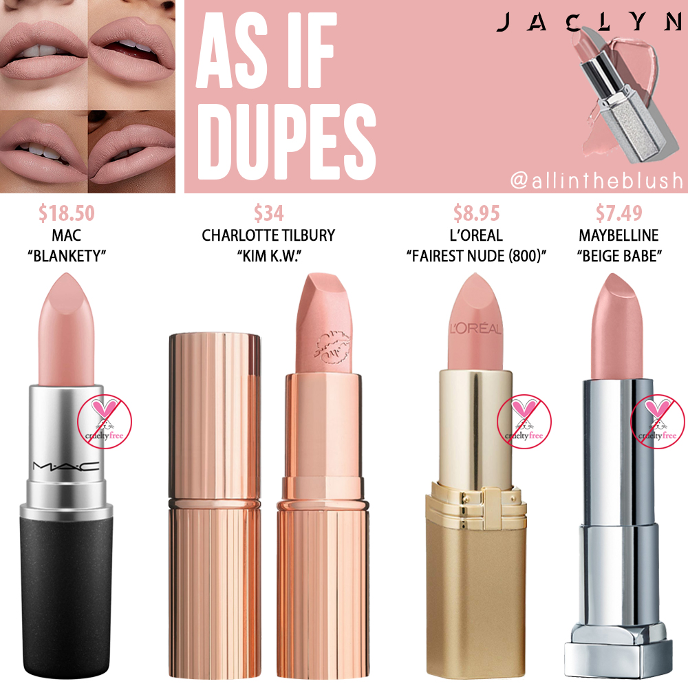 Jaclyn Hill Cosmetics As If Lipstick Dupes