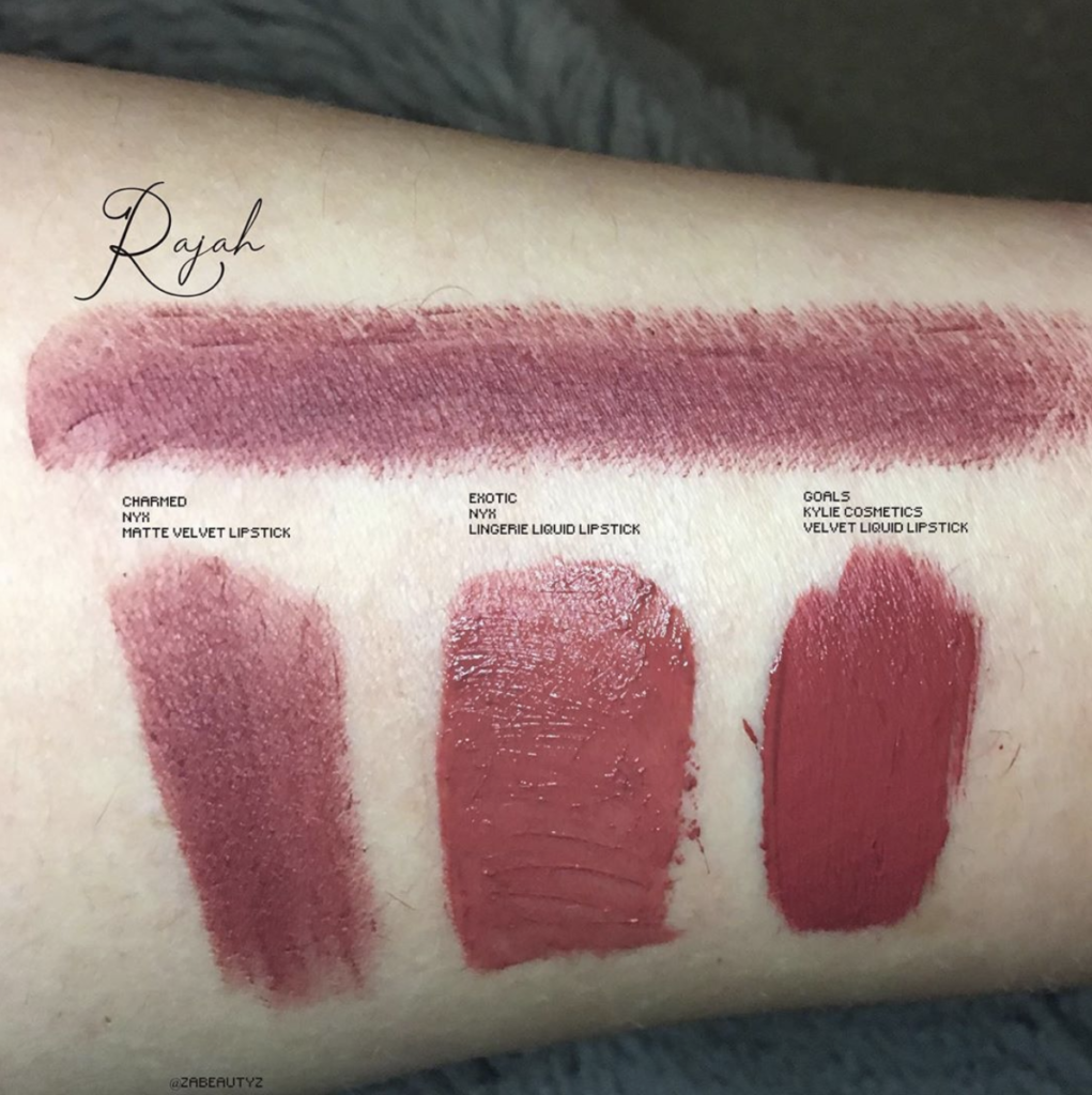 MAC Rajah Lipstick Dupes [Disney Aladdin Collection]