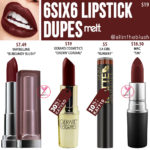 Melt Cosmetics 6six6 Liquid Lipstick Dupes