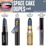 Melt Cosmetics Space Cake Liquid Lipstick Dupes