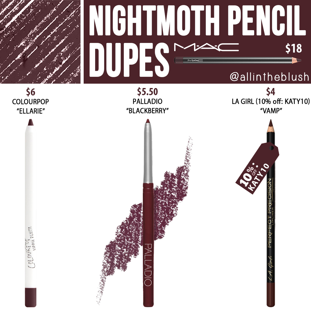 Mac Nightmoth Lip Pencil Dupes All In The Blush