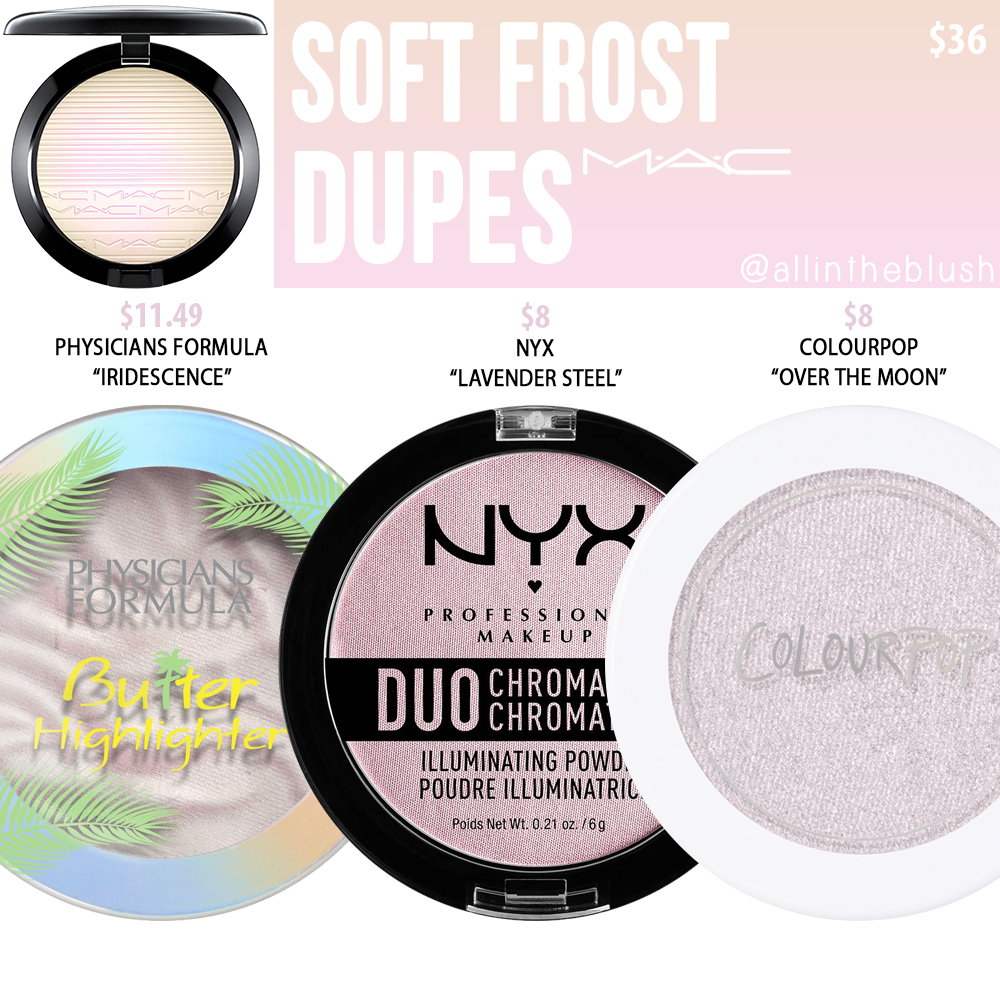 MAC Soft Frost Extra Dimension Skinfinish Highlighter Dupes