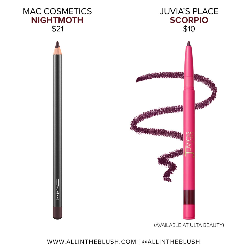 MAC Nightmoth Lip Pencil Dupes
