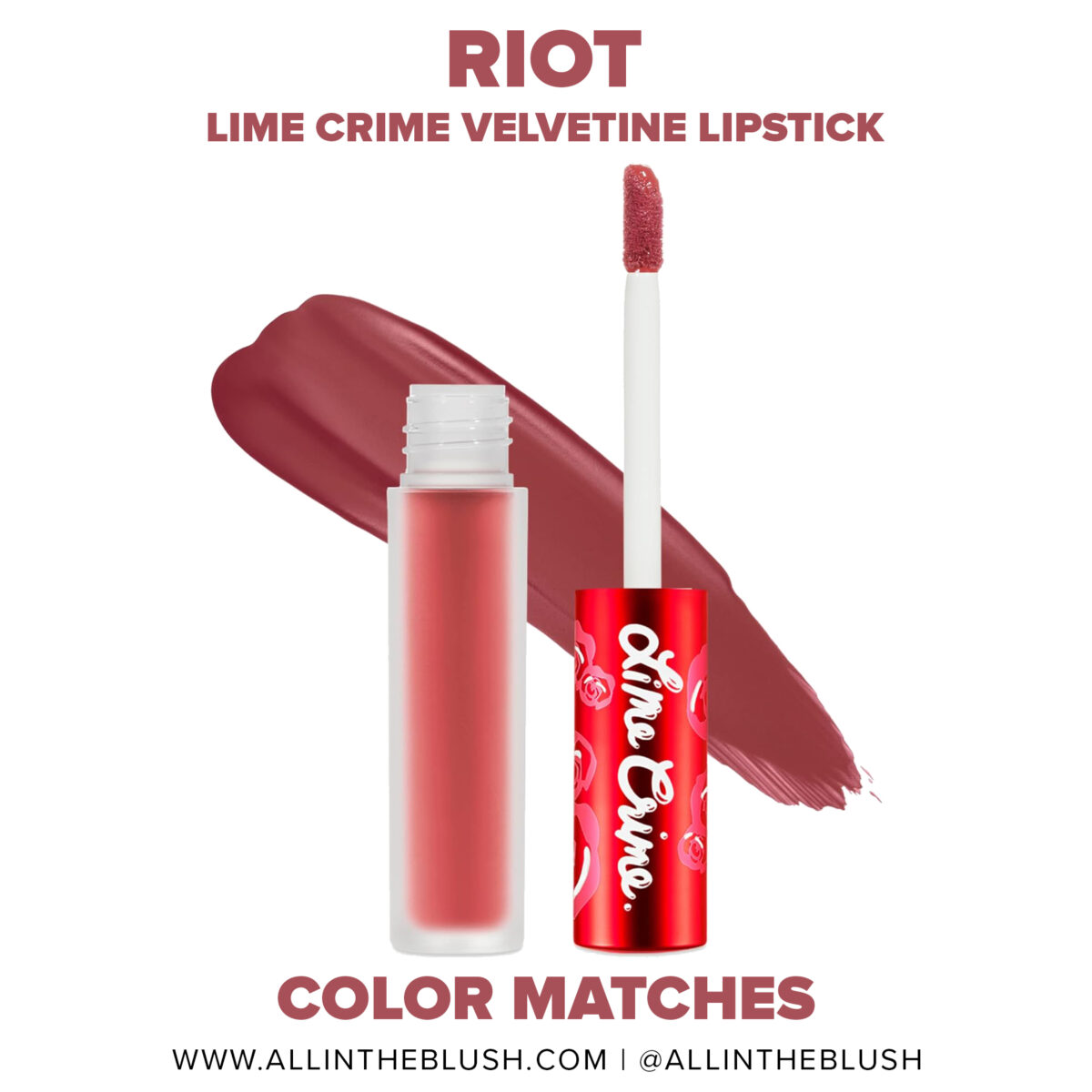 Lime Crime Riot Velvetine Liquid Lipstick Dupes