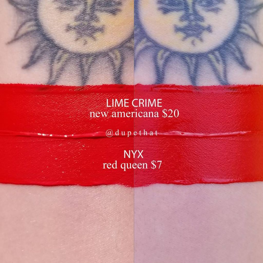 Lime Crime New Americana Velvetine Liquid Lipstick Dupes