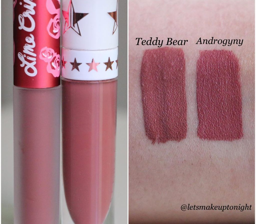 Lime Crime Teddy Bear Velvetine Liquid Lipstick Dupes