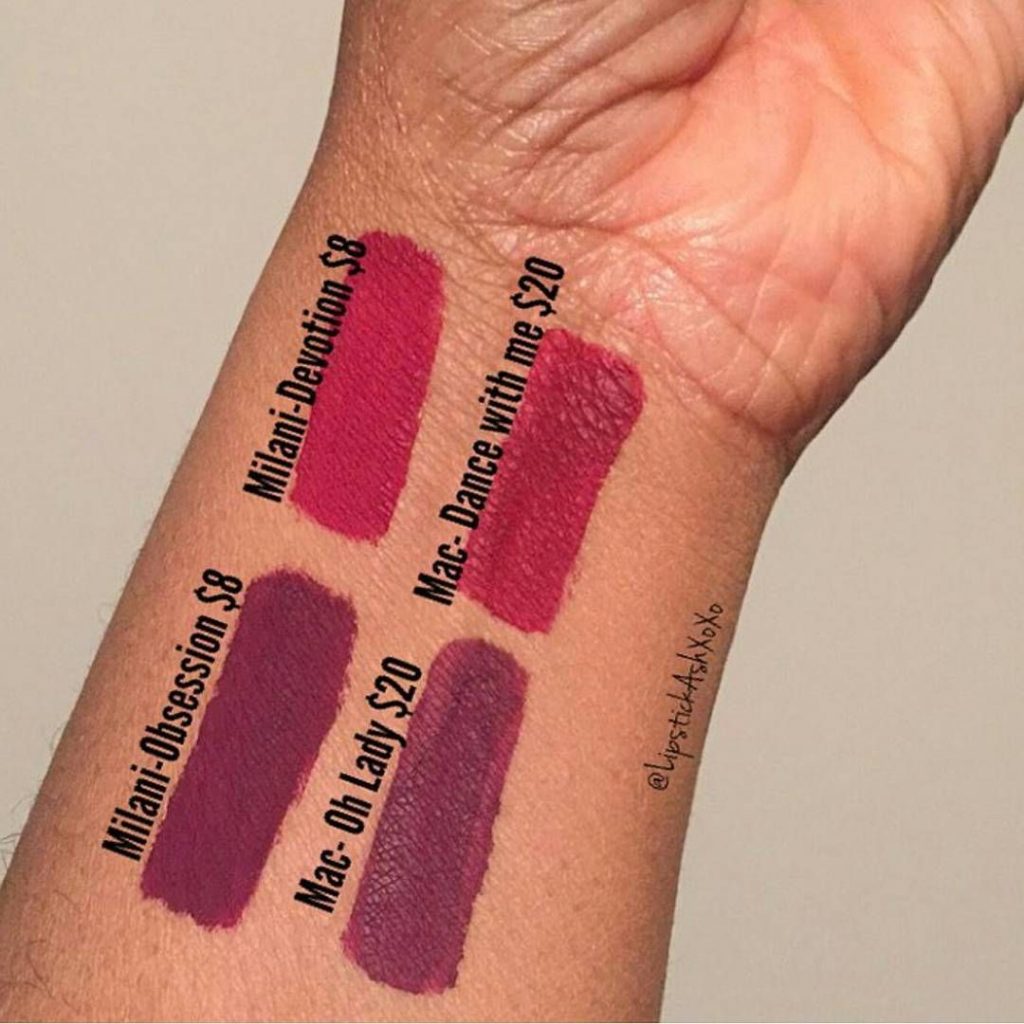 MAC Dance With Me Retro Matte Liquid Lipcolour Dupes