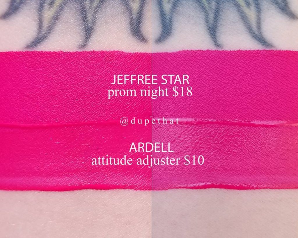 Lime Crime Pink Velvet Velvetine Liquid Lipstick Dupes