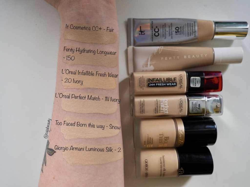 Too Faced Snow Born This Way Foundation Dupes