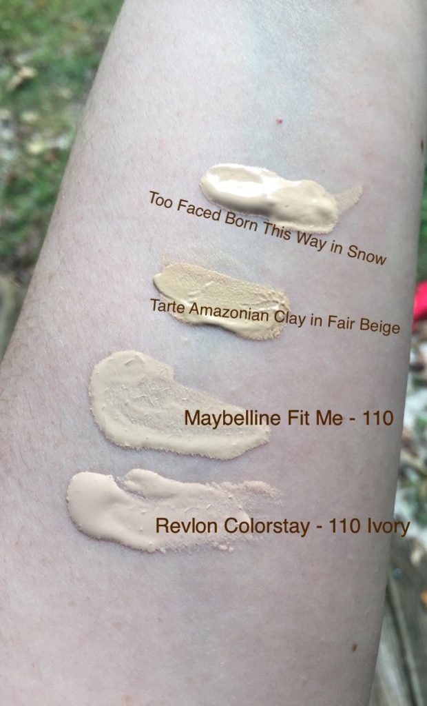 Too Faced Snow Born This Way Foundation Dupes