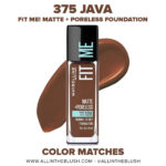 Maybelline 375 Java FIT ME! Matte + Poreless Foundation Dupes