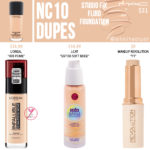 MAC NC10 Studio Fix Fluid Foundation Dupes