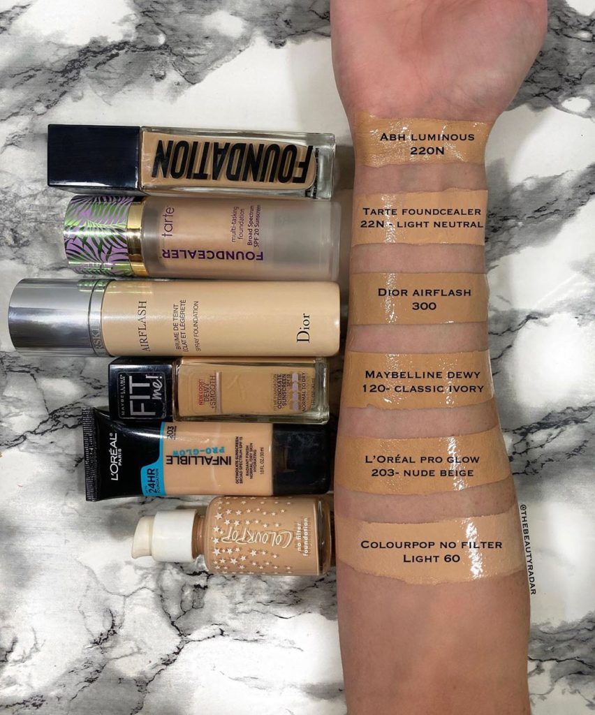 Maybelline 120 Classic Ivory FIT ME! Matte + Poreless Foundation Dupes