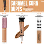 Huda Beauty Caramel Corn The Overachiever High Coverage Concealer Dupes