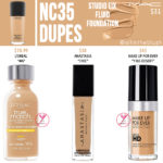 MAC NC35 Studio Fix Fluid Foundation Dupes