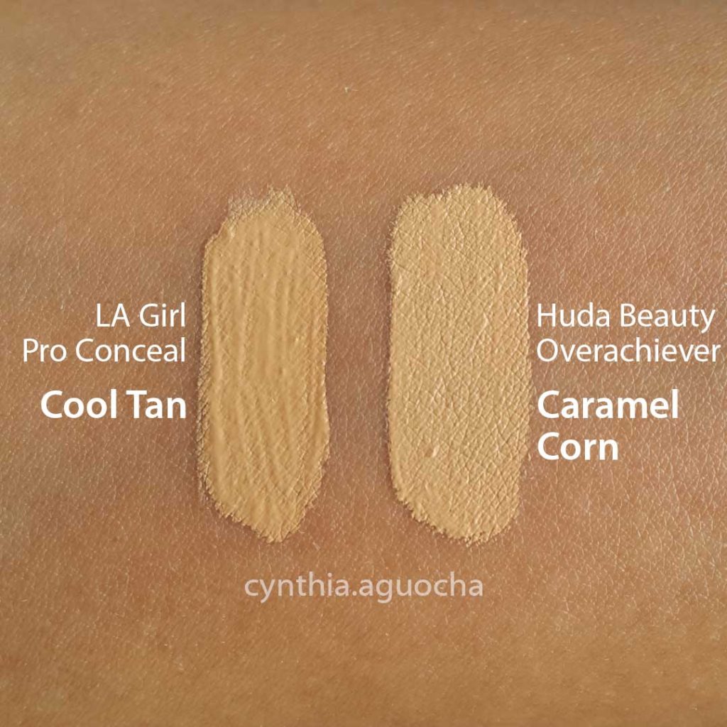 Huda Beauty Caramel Corn The Overachiever High Coverage Concealer Dupes