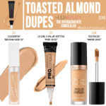 Huda Beauty Toasted Almond The Overachiever High Coverage Concealer Dupes