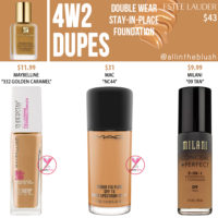 Estee Lauder 4W2 Double Wear Stay-in-Place Foundation Dupes - All In ...