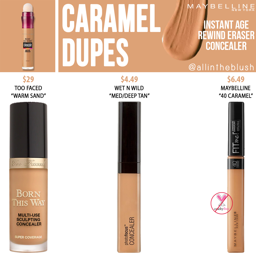 Maybelline Instant Age Rewind Eraser Dark Circle Treatment Concealer Dupes - All In The Blush