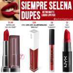 MAC Siempre Selena Retro Matte Liquid Lipcolour Dupes