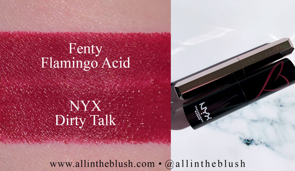Fenty Beauty Flamingo Acid Mattemoiselle Plush Matte Lipstick Dupes