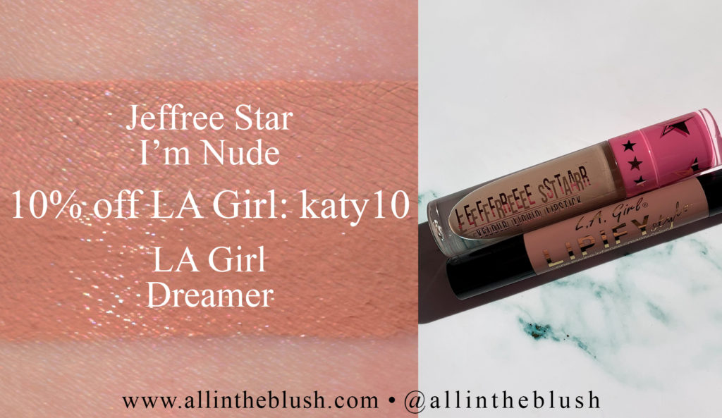 Jeffree Star I'm Nude Velour Liquid Lipstick Dupes