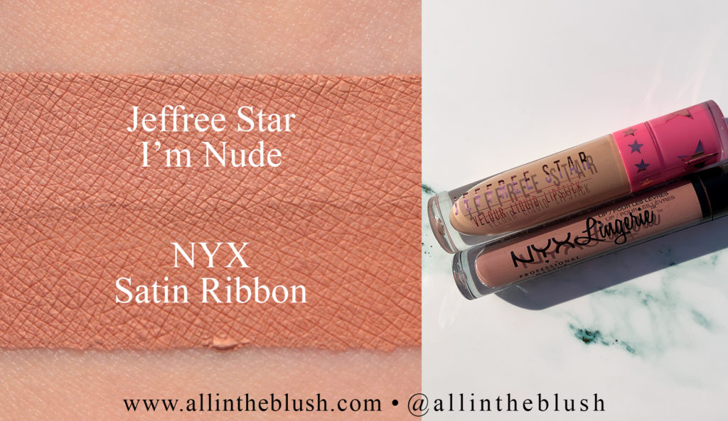 Jeffree Star I'm Nude Velour Liquid Lipstick Dupes