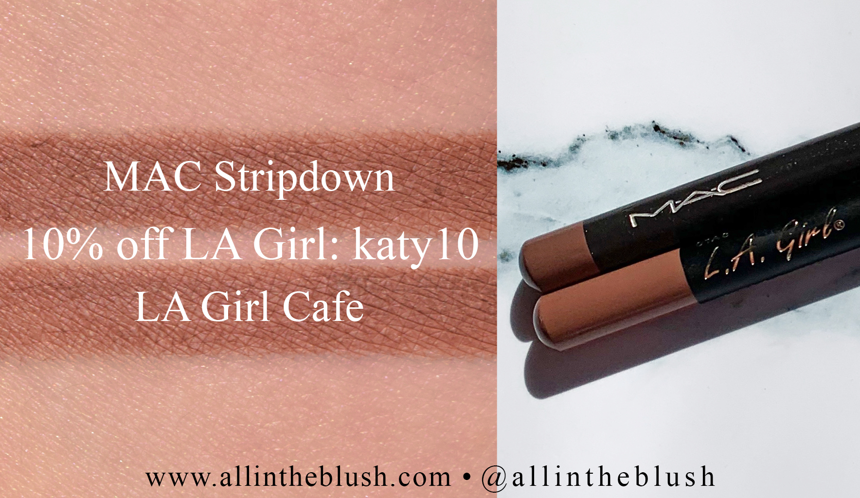 MAC Stripdown Lip Pencil Dupes - All In The Blush.
