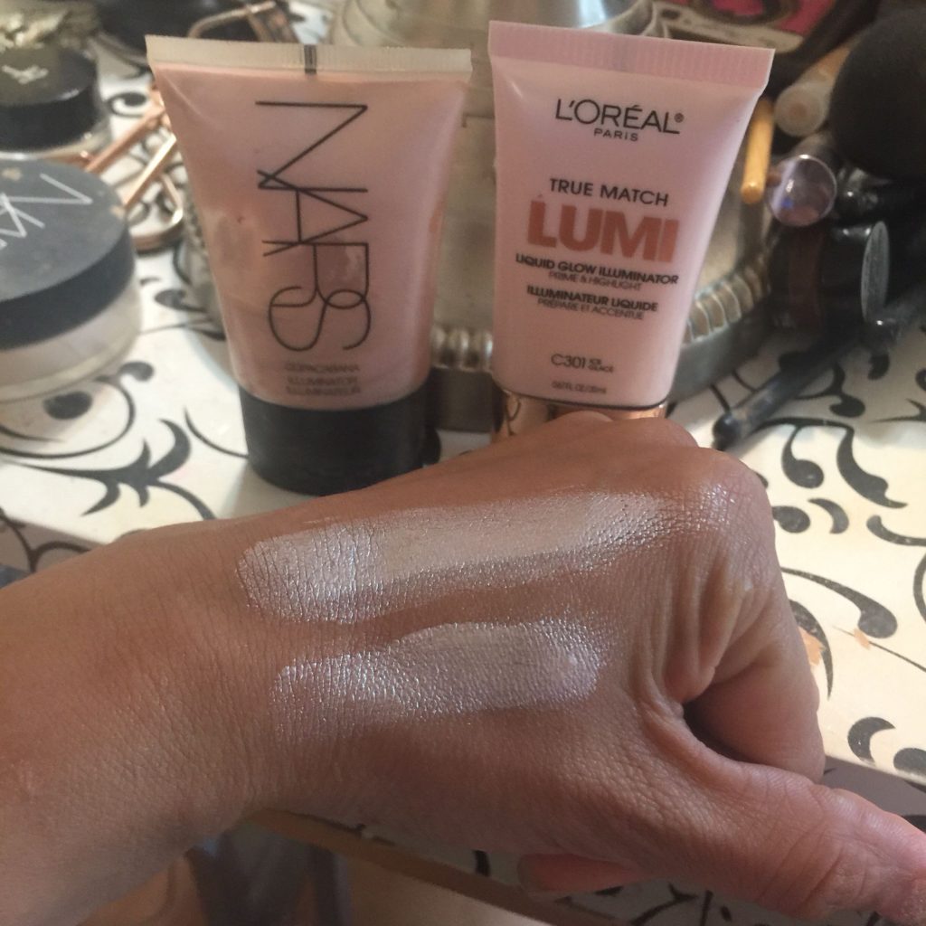 NARS Cosmetics Copacabana Illuminator Dupes