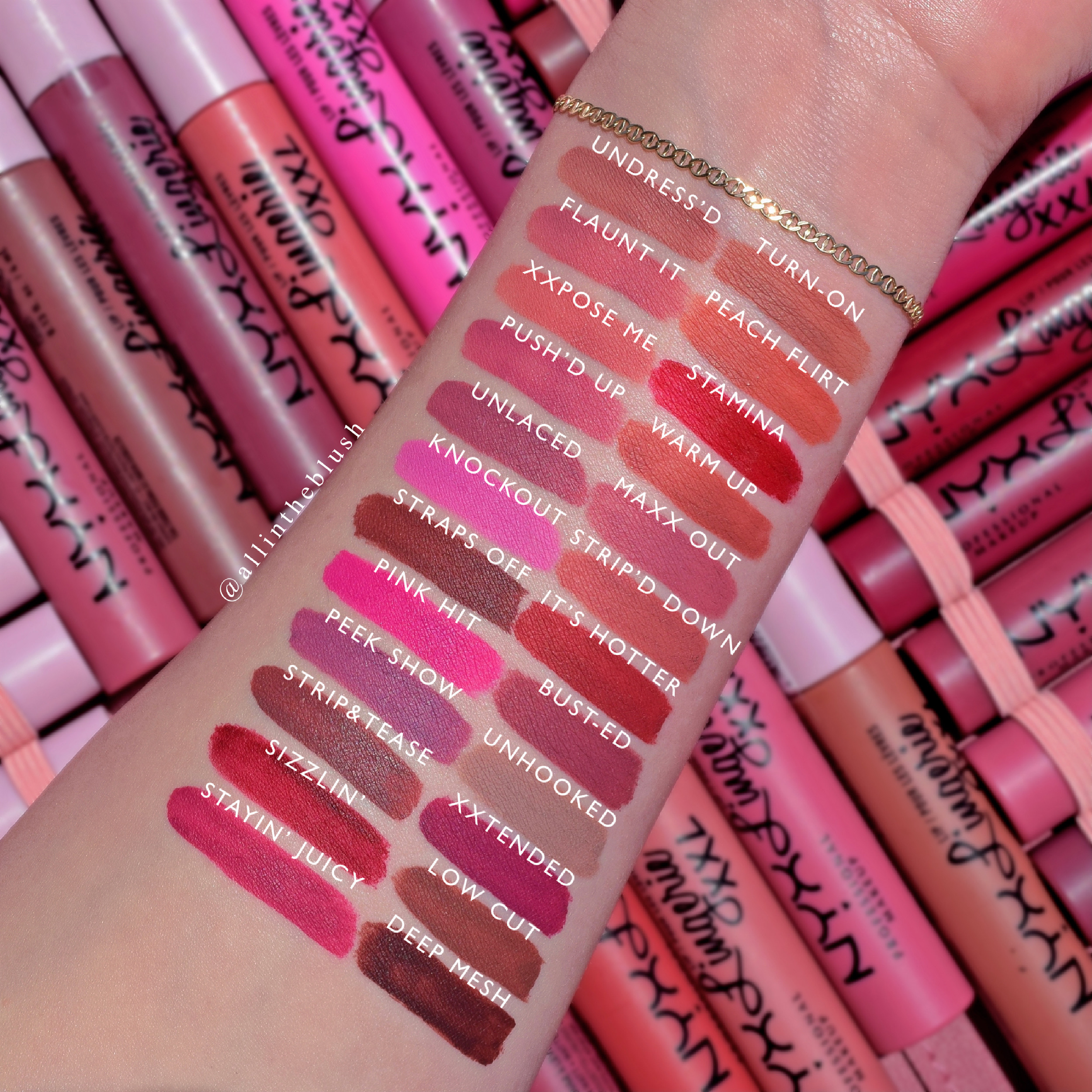 Nyx Lipstick Swatches Projectlokasin