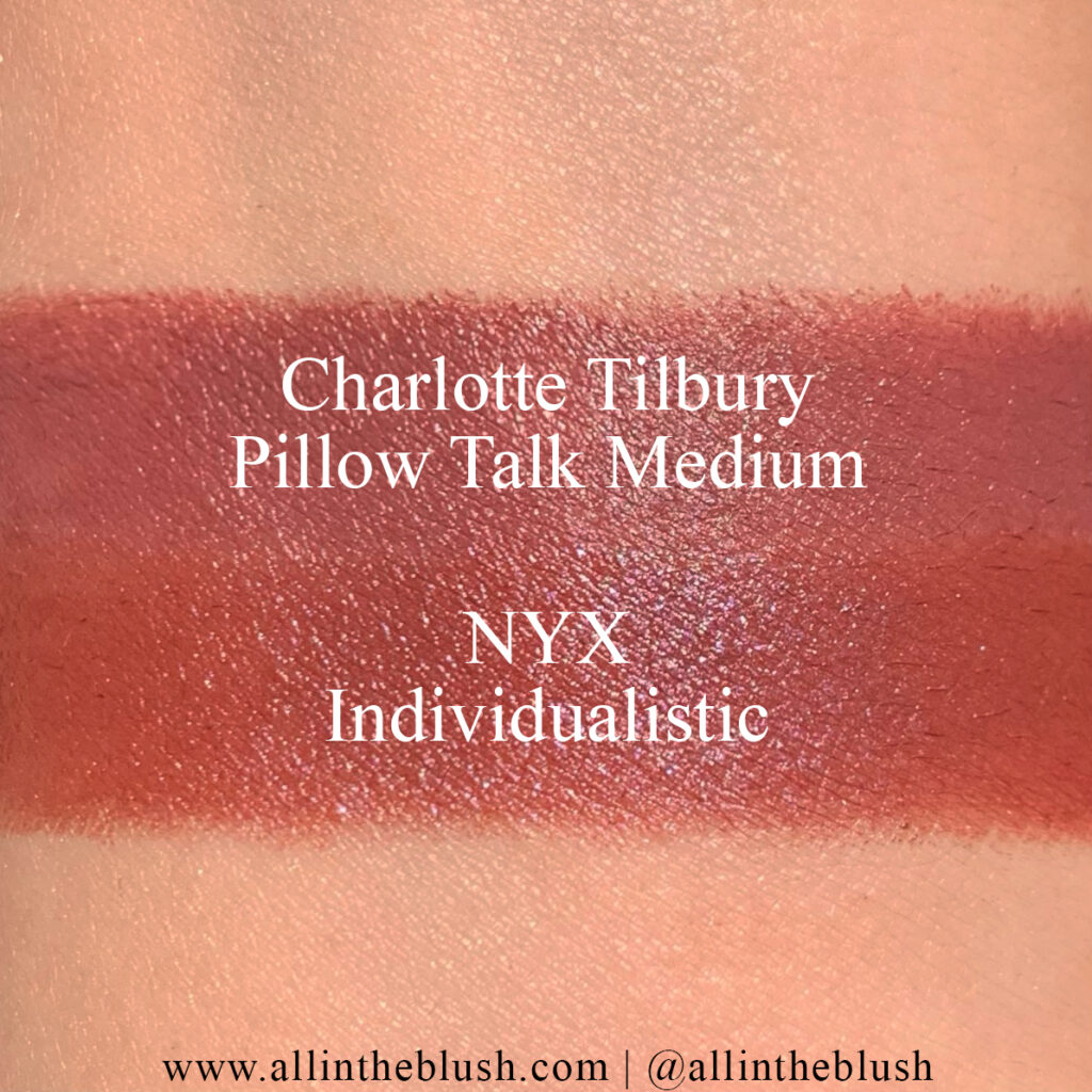 Charlotte Tilbury Pillow Talk Medium Matte Revolution Lipstick Dupes