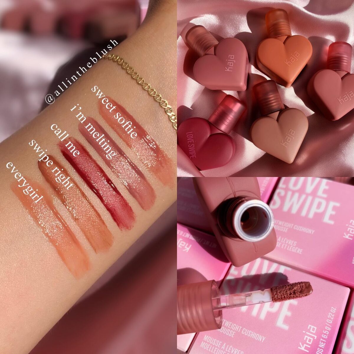 New Kaja Beauty Love Swipe Lip Mousse Available Now at Sephora!