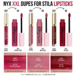 NYX XXL Lingerie Lipstick Dupes for Stila Liquid Lipsticks