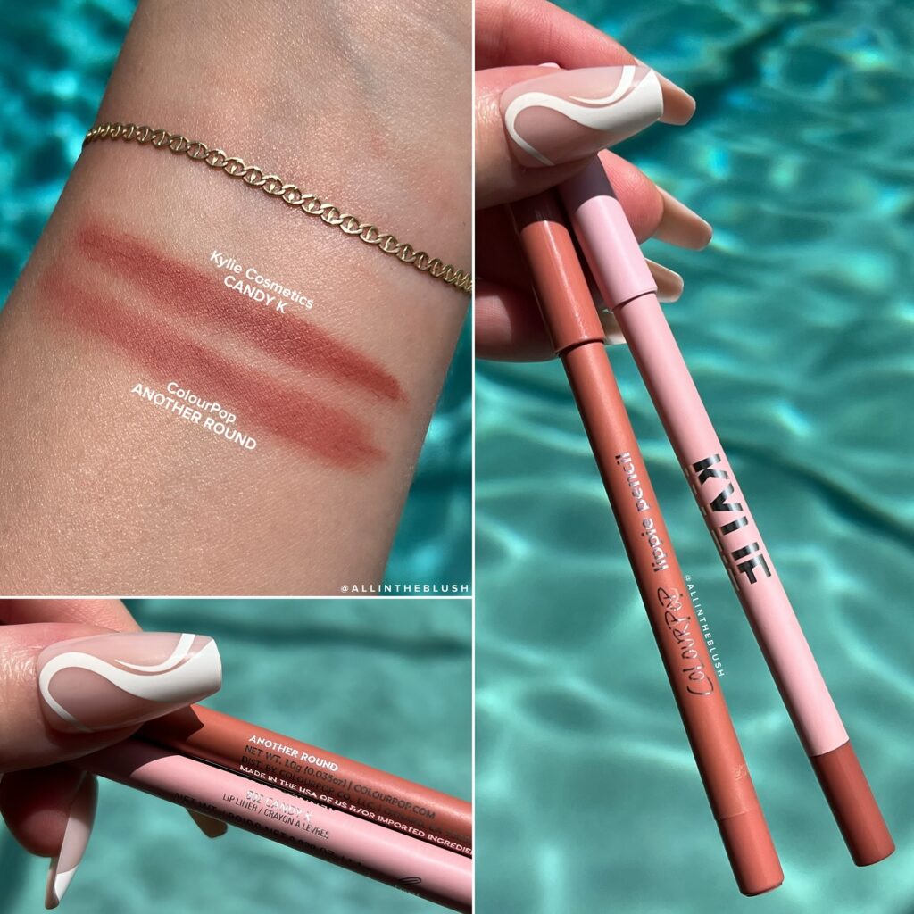 Kylie Cosmetics Candy K Lip Liner Shade Matches