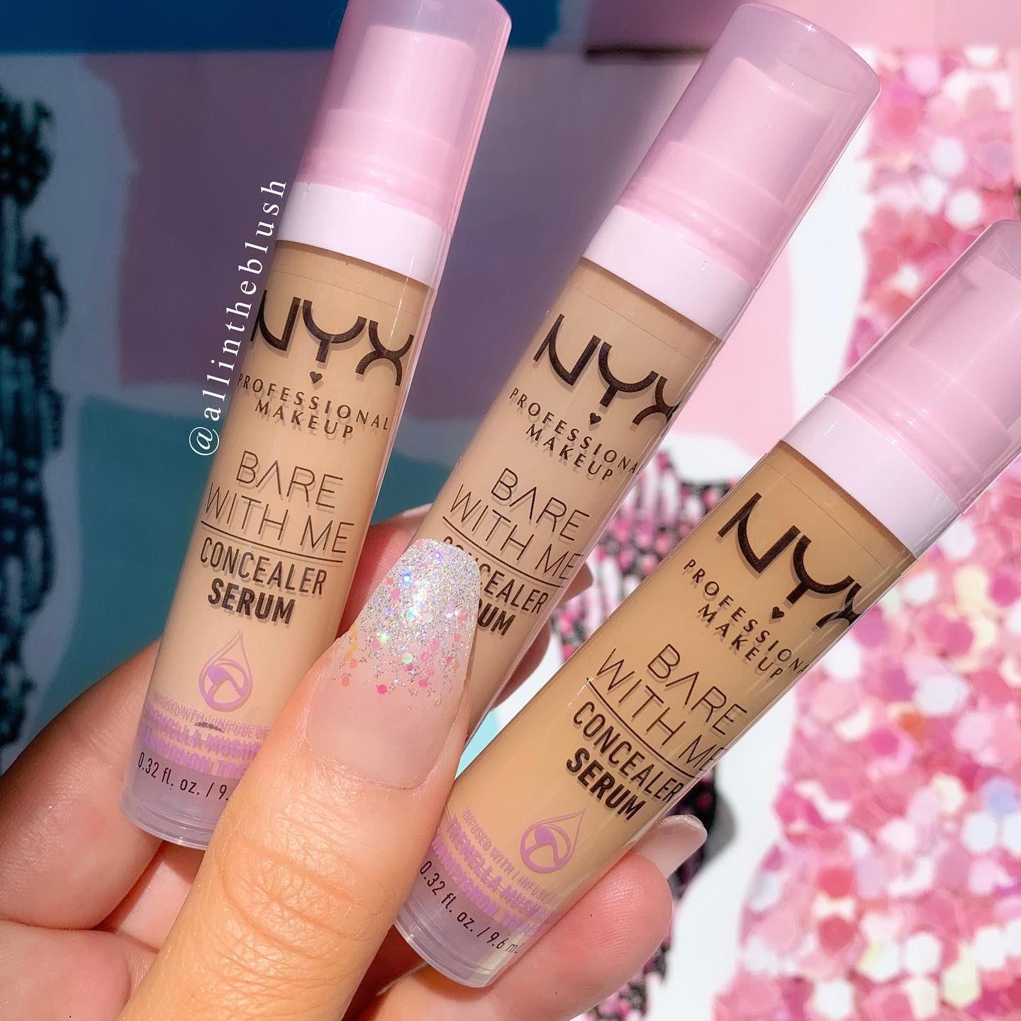 NEW Bare With Me Concealer NYX: Serum In Swatches from Review All The - Blush 
