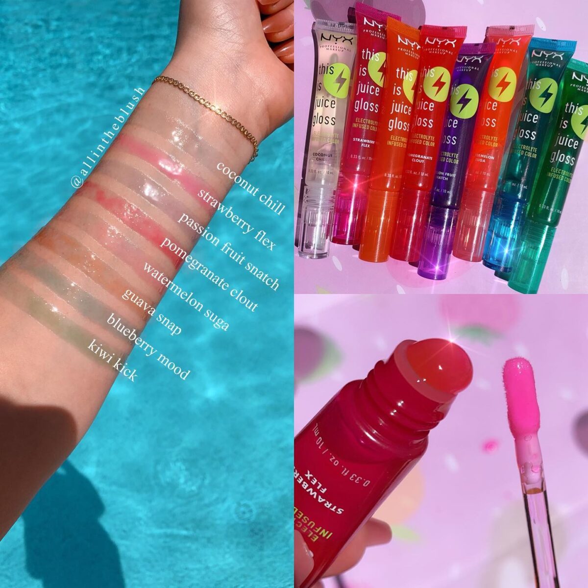 New THIS IS JUICE Hydrating Lip Gloss from NYX: Review & Swatches