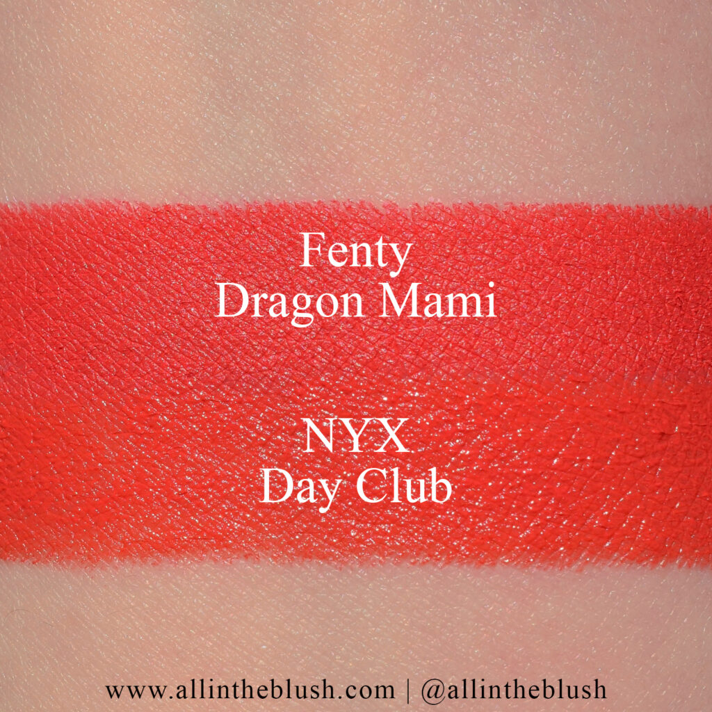 Dupes using the NYX Shout Loud Lipstick