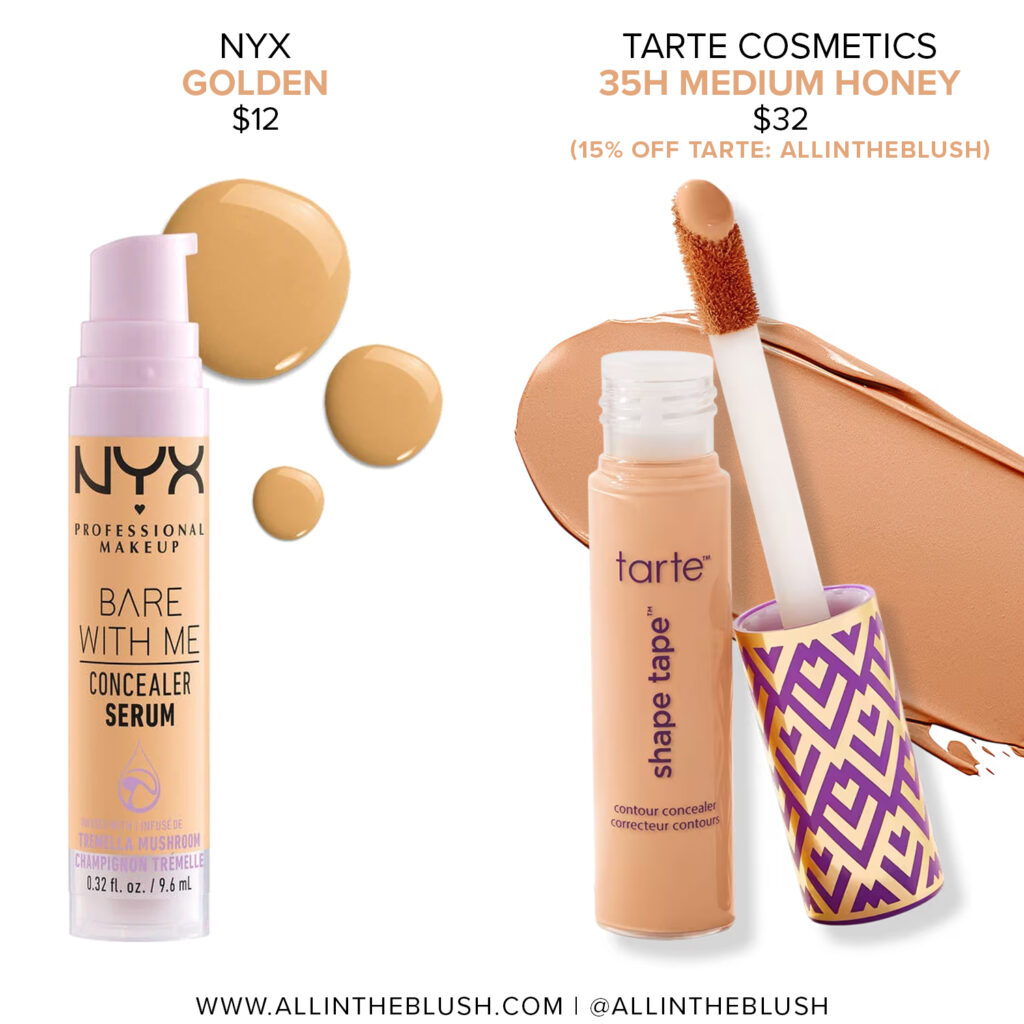 Tarte 35H Medium Honey Shape Tape Concealer Dupes