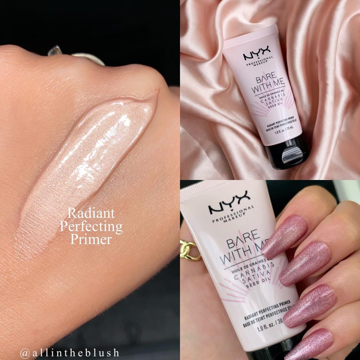 New Bare With Me Radiant Perfecting Primer from NYX: Review & Swatches