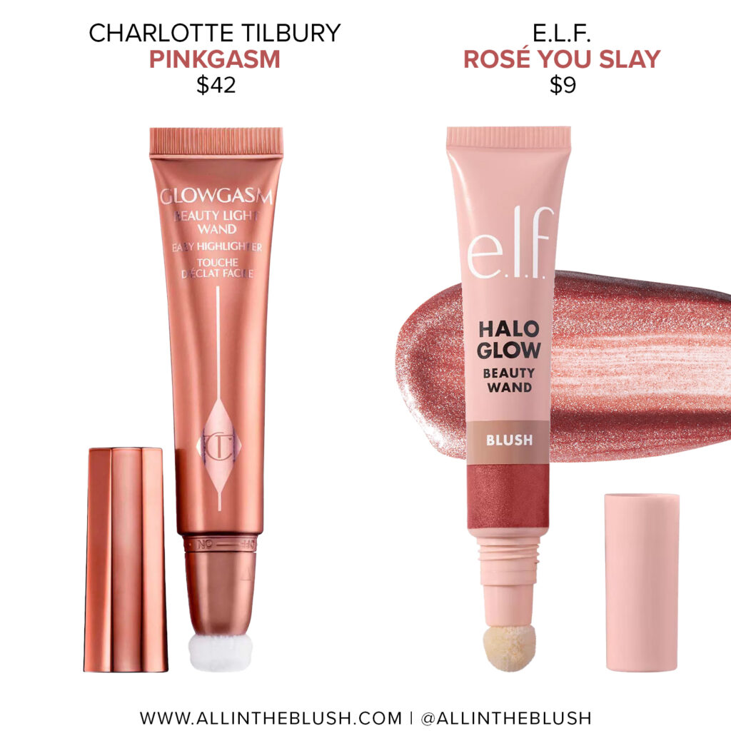 Charlotte Tilbury Pinkgasm Beauty Highlighter Wand Dupes