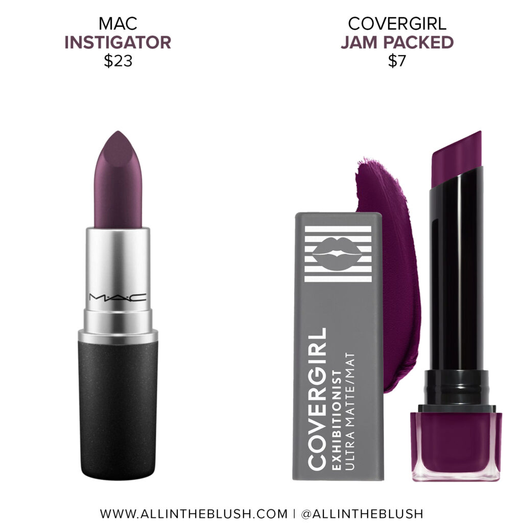 MAC Instigator Lipstick Dupes