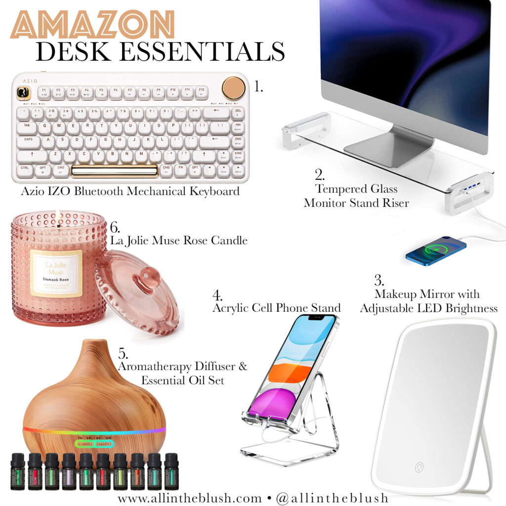 My Amazon Desk Essentials All In The Blush