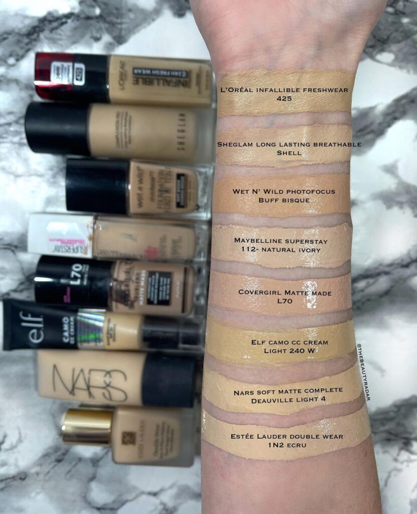 Estee Lauder 1N2 Ecru Double Wear Stay-in-Place Foundation Dupes