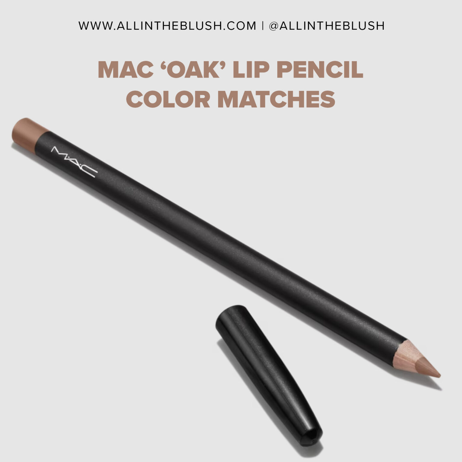 MAC Oak Lip Pencil Color Matches All In The Blush