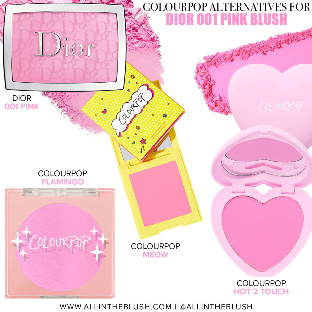 ColourPop Dupes for Dior 001 Pink Rosy Glow Blush
